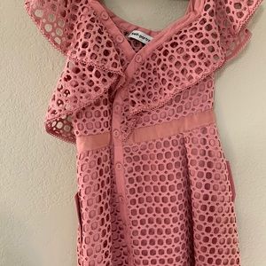 NWOT Self Portrait Lace mini dress size 6